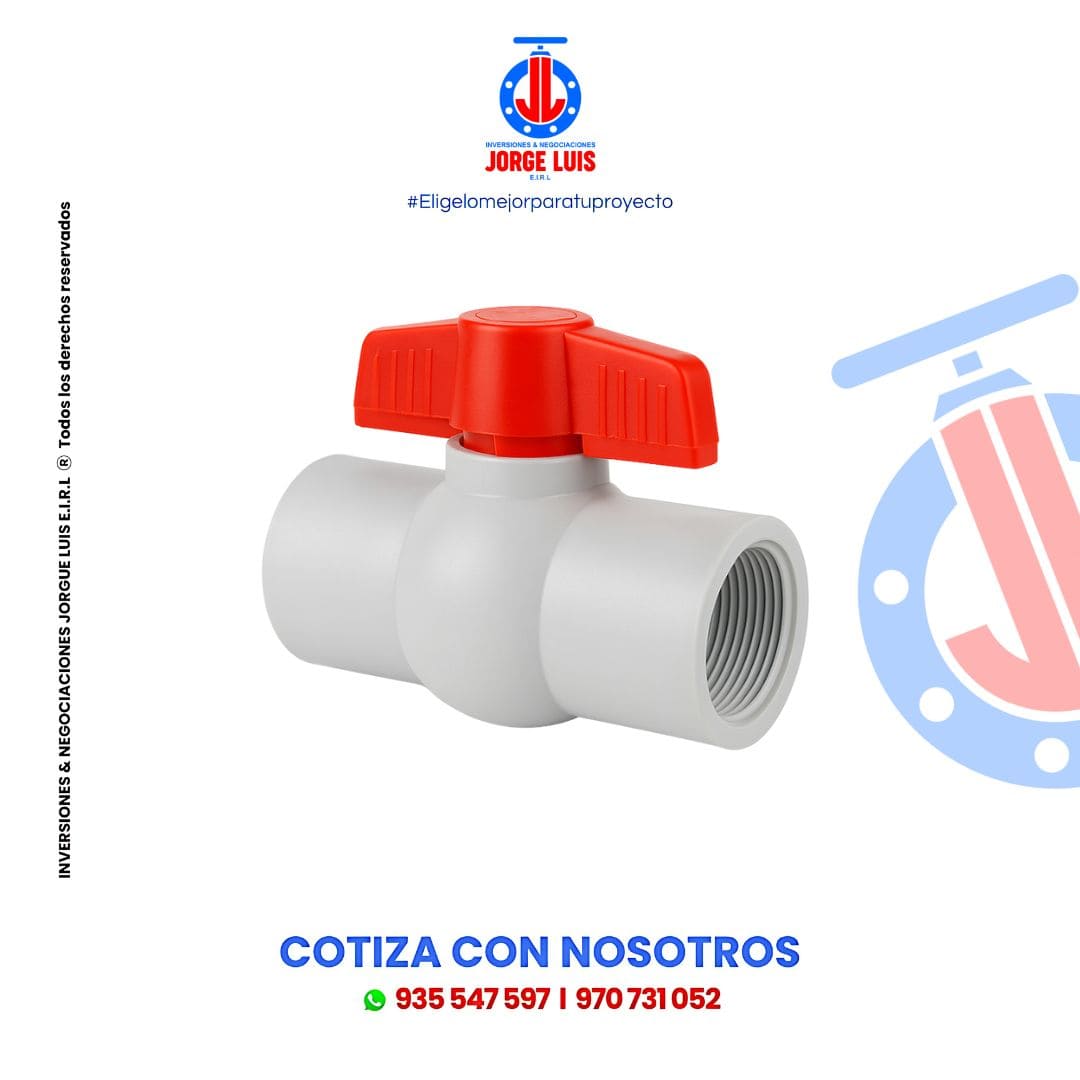 14 Válvula de Paso PVC